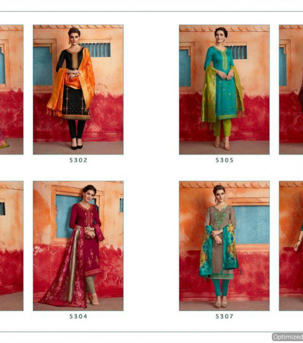 Kessi Virasat 5 Jam Silk Designer Dress Material Catalog Collection
