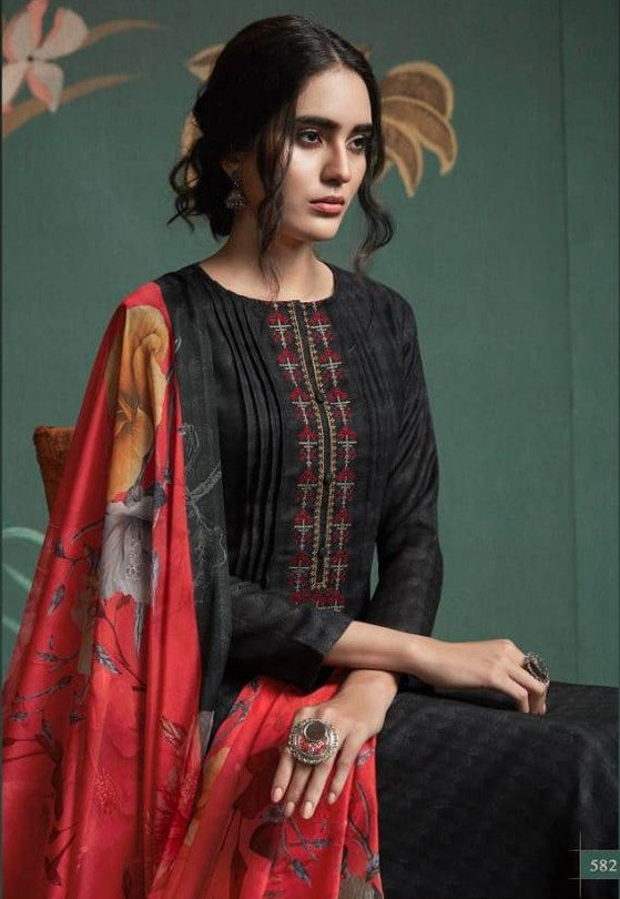 Sahiba Cluster Pure Pashmina Digital Printed Dress Material Catalog Collection