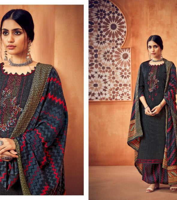 Kalapriya Prints Of Picasso 4 Pure Pashmina Suits Catalog Collection