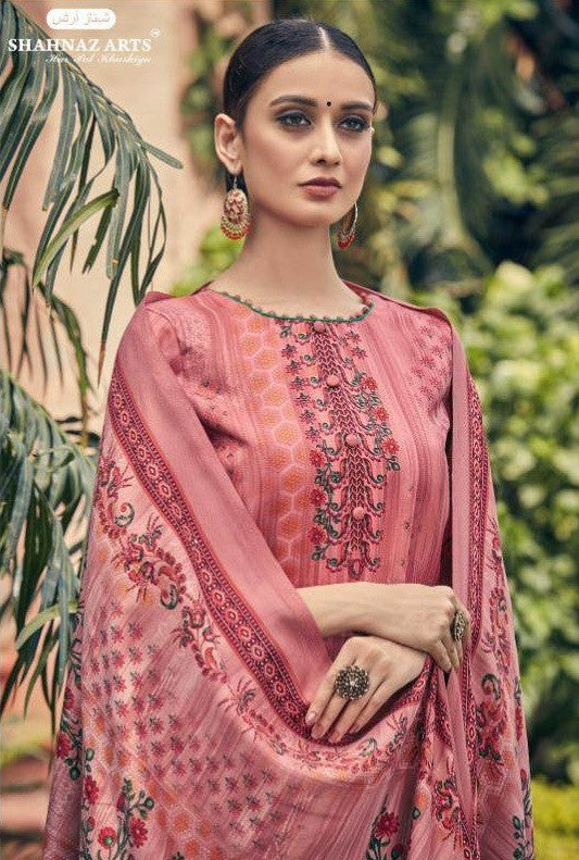 Shahnaz Gajra Heavy Pashmina Digital Printed Dress Material Catalog Collection