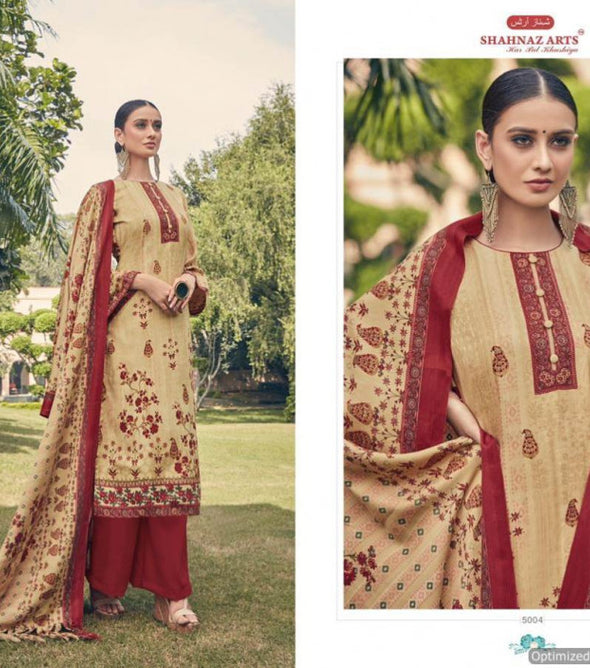 Shahnaz Gajra Heavy Pashmina Digital Printed Dress Material Catalog Collection