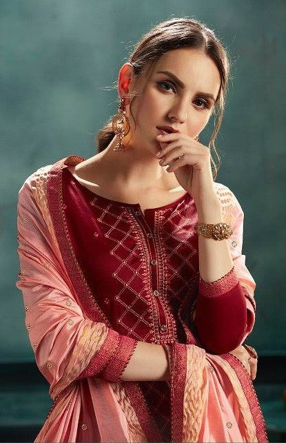 Kessi Silk Shine Designer Jam Satin Dress Material Catalog Collection