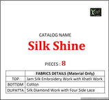 Kessi Silk Shine Designer Jam Satin Dress Material Catalog Collection