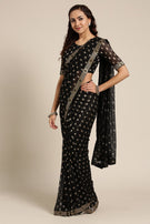 Net Lycra Party Wear Designer Saree Wholesale Catalog Collection