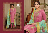 Kalarang Violet Pure Jam Silk Dress Material Catalog Collection