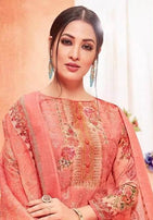 Shalika Vol 40 Cotton Sartin Digital Printed Suits Material Catalog Collection