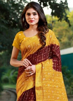 Gharchola Vol 1 Cotton Printed Bandhej Saree Catalog Wholesale Collection