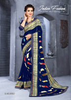 Dilnashee 13 Rennial Printed Saree Wholesale Catalog Collection