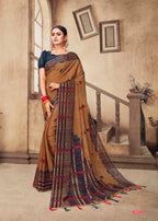 Aura Simron Chiffon Printed Saree Wholesale Catalog Collection
