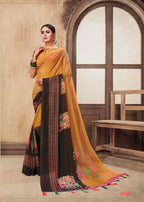 Aura Simron Chiffon Printed Saree Wholesale Catalog Collection