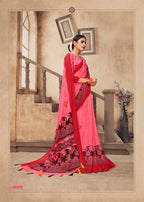 Aura Simron Chiffon Printed Saree Wholesale Catalog Collection