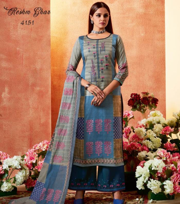 Kessi Reshm Ghar Satin Dress Material Catalog Collection