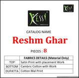 Kessi Reshm Ghar Satin Dress Material Catalog Collection