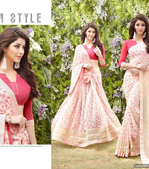 LT Retro georgette with satin patta printed designer sarees Catalog collection
