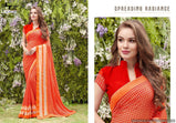 LT Retro georgette with satin patta printed designer sarees Catalog collection