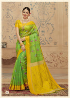 Aura Handloom Weave Orgenza Saree Catalog Collection