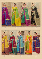 Aura Handloom Weave Orgenza Saree Catalog Collection