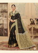 Aura Handloom Weave Orgenza Saree Catalog Collection