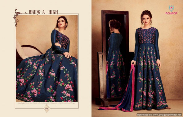 Arihant Aashima Heavy Silk Designer Salwar Suits Catalog Collection