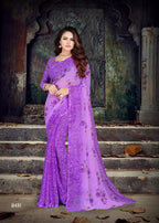 Kodas Fruit Tella Heavy Georgetee Printed Saree Catalog Collection