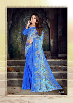 Kodas Fruit Tella Heavy Georgetee Printed Saree Catalog Collection