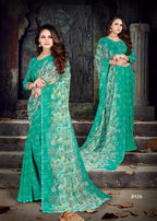 Kodas Fruit Tella Heavy Georgetee Printed Saree Catalog Collection