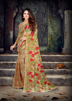 Kodas Fruit Tella Heavy Georgetee Printed Saree Catalog Collection