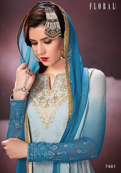 Jinaam Floral Malika Vol-2 Pllazo Style Salwar Kameez Catalog Collection