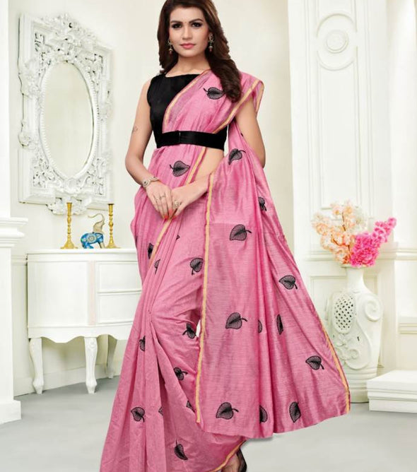 Nakasi Chanderi cotton with work Saree Catalog Collection