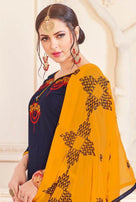 Rnx Maahi South Cotton Slub With Embroidery Work Catalog Collection