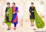 Rnx Maahi South Cotton Slub With Embroidery Work Catalog Collection