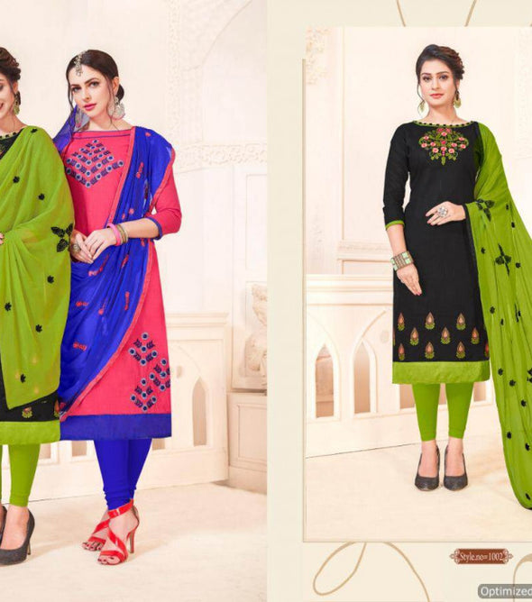 Rnx Maahi South Cotton Slub With Embroidery Work Catalog Collection