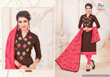 Rnx Maahi South Cotton Slub With Embroidery Work Catalog Collection