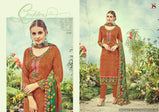 Deepsy Fluence Vol-3 Pure Cotton Satin Embroidery Work Suits Catalog Collection