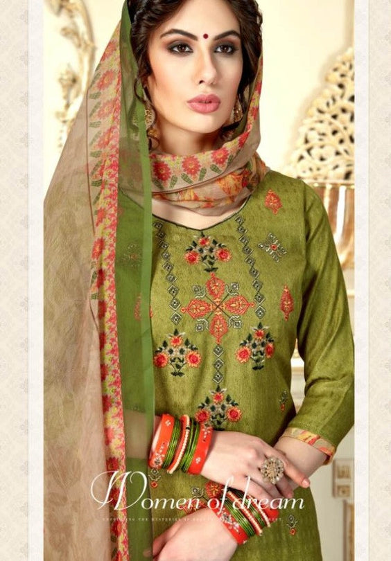 Levisha Faiza Pure Pashmina Dobby Print With Work Patiyala Suits Catalog Collection