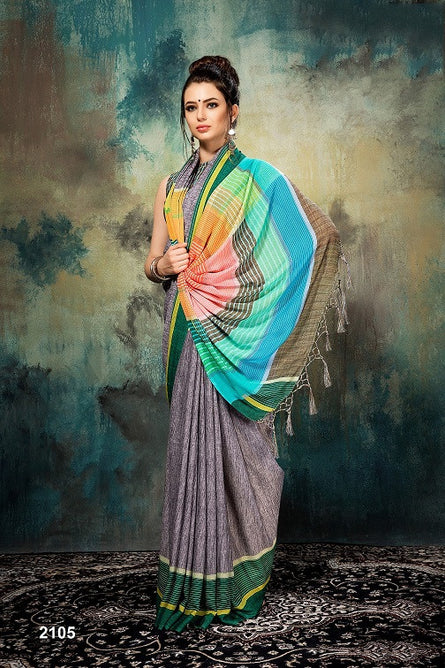 Apple Subuhi Pure Tusser silk printed Saree Catalog Collection