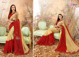 Saroj Golden Glory Lycra Cotting Fancy Saree Catalog Collection