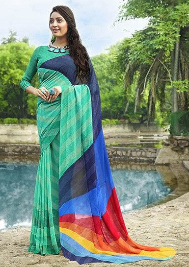 Hirwa Siya Vol-6 Georgette Printed Saree Catalog Collection