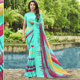 Hirwa Siya Vol-6 Georgette Printed Saree Catalog Collection