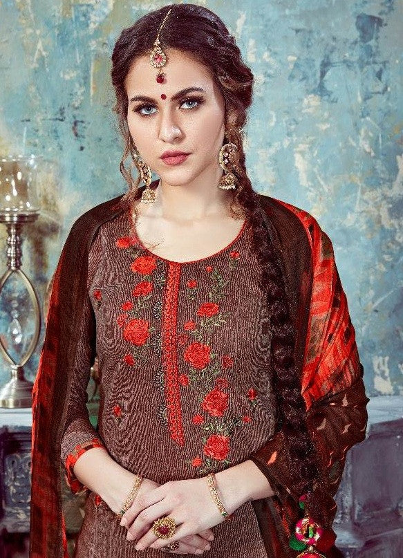 Kalyan Prints Sulika Cambric Print with Embroidery Dress Material Catalog Collection