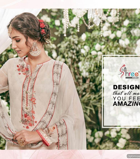 Shree Fabs Shringaar Faux Georgette Sharara Type Salwar Kameez Catalog Collection