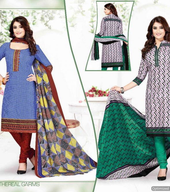 M Tara Vol-15 Cotton Cmaric Printed Dress Material Catalog Collection