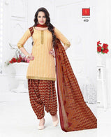 Shivani Cotton presents Patiyala Dupatta Cotton printed dress materials Catalog