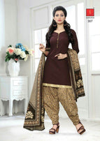 Shivani Cotton presents Patiyala Dupatta Cotton printed dress materials Catalog