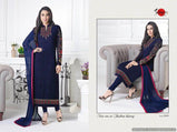 Suhati Fab Charishmatic Karishma Long Georgette Designer Straight  salwar suits Catalog