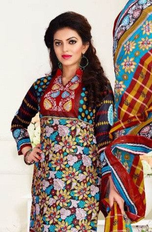 Jalkunj Cotton Print Deepika attractive Printed Dress Material Catalog Collection