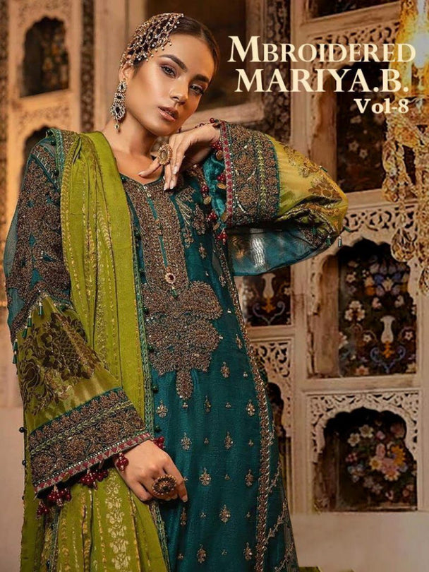 Shree Fabs Mbroidered Mariya B Vol-8 Pakistani Style Salwar Kameez Catalog