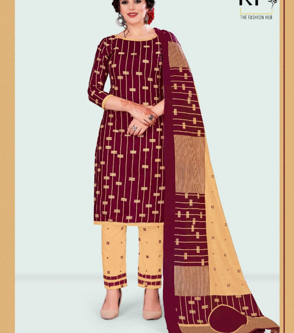 KP Heavens Pure Cotton Printed Dress Material Catalog Collection