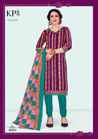 KP Heavens Pure Cotton Printed Dress Material Catalog Collection