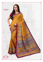 Richlook 12 Printed Cotton Running Wear Saree Catalog Collection